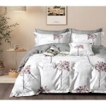 Parure housse de couette 3 pcs 240x220 cm 100 % percale de coton 80 fils ailise