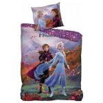 Parure housse de couette - disney - reine des neiges - 140x200 cm - violet - 100% polyester