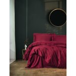 Parure de lit - 1 housse de couette 220 x 240 cm + 2 taies doreiller 60 x 60 cm - satiné 100% coton - ... Parure de lit - 1 housse de couette 220 x 240 cm + 2 taies doreiller 60 x 60 cm - satiné 100% coton - ...