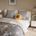 Parure de lit 160x200 4 pièces housse de couette 155x220 cm + drap housse 160x200cm avec 2 taies doreiller ... Parure de lit 160x200 4 pièces housse de couette 155x220 cm + drap housse 160x200cm avec 2 taies doreiller ...