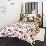 Parure de lit 200x200 cm coton champetre