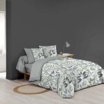 Parure de lit 6 pices voltine sauge ? 260 x 240 cm ? 100% coton ? 42 fils / cm