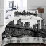 Parure de lit adultehousse de couett new york city1 housse de couette 220x240cm + 2 taies doreillers ... Parure de lit adultehousse de couett new york city1 housse de couette 220x240cm + 2 taies doreillers ...