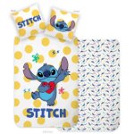 Parure de lit b�b� disney lilo et stitch dots 100 x 135 cm 40 x 60 cm r�f�rence : brm021426