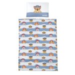 Parure de lit pour bb et enfant roba patpatrouille - housse de couette 135x100 + taie doreiller 60x40 ...