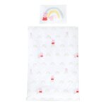 Parure de lit pour bb et enfant roba peppa pig - housse de couette 135x100 + taie doreiller 60x40 - ...