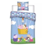 Parure lit bb housse de couette rversible peppa pig 100x140cm 100% coton