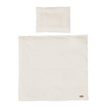 Parure de lit bb roba - seashells - housse de couette 80x80 + taie 40x35 en coton bio - cru - motif ...