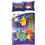 Parure de lit - halantex - pokemon - 140x200 cm - 1 personne - multicolore