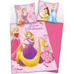 Parure de lit - disney - raiponce cendrillon - housse de couette rversible - 100% microfibre - 140x200cm ...
