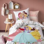 Parure de lit enfant - disney home - princesse bal - 100% coton - 140x200cm