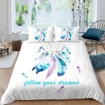 Parure de lit pour filles 220x240cm attrapeur de rêves parure de lit pour femme aquarelle plume attrapeur ... Parure de lit pour filles 220x240cm attrapeur de rêves parure de lit pour femme aquarelle plume attrapeur ...