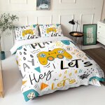 Parure de lit gamerensemble de housse de couette pour manette de jeu contrôleur ensemble de literie avec ... Parure de lit gamerensemble de housse de couette pour manette de jeu contrôleur ensemble de literie avec ...