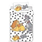 Parure lit housse de couette disney la belle et le clochard bienvenue au monde pour enfants bb 100x135cm ...
