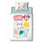 Parure lit housse de couette avec motif minnie mouse 100x135 rversible