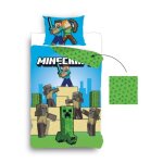 Parure de lit - minecraft - housse de couette r�versible - 140x200cm - skin creeper - enfant