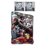 Parure de lit - marvel - avengers - housse de couette r�versible - 140x200cm - multicolore