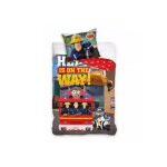 Parure lit housse de couette r�versible sam le pompier 100 � 135 cm 100% coton