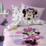 Parure de lit imprimée 100% coton minnie jolie Parure de lit imprimée 100% coton minnie jolie