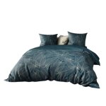 Parure de lit - kohiba - housse de couette 240x260 cm - 2 taies doreiller - coton doux - imprim vgtal ...