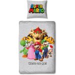 Parure de lit - mario bros - super mario et ses amis - microfibre - 1 housse de couette 140 x 200 cm ...