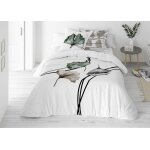 Parure de lit - matex - prestige 17 - satin de coton - fleurs polonaises - 160x200 cm Parure de lit - matex - prestige 17 - satin de coton - fleurs polonaises - 160x200 cm