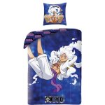 Parure de lit r�versible - one piece - luffy gear - bleu - microfibre - 1 housse de couette 140 x 200 ...