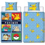 Parure de lit r�versible - pokemon - battle - microfibre - 1 housse de couette 140 x 200 cm + 1 taie ...