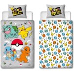 Parure de lit réversible - pokemon - pikachu et starter - gris - microfibre - 1 housse de couette 140 ... Parure de lit réversible - pokemon - pikachu et starter - gris - microfibre - 1 housse de couette 140 ...