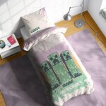 Parure de lit simple minecraft desert creeper Parure de lit simple minecraft desert creeper