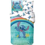 Parure de lit - stitch - stitch arc en ciel (hawa�) - housse 140x200 + taie 63x63 - 100% coton