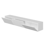 Pary - meuble tv suspendu avec placards blanc 180cm