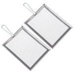 Passoire en acier inox set de 2 pi�ces 16. 50x9. 50x0. 40 cm argent