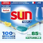 Pastilles lave - vaisselle tout en 1 citron 46 tablettes - avec 85% dingrdients dorigine naturelle - ...