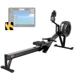 Pasyou pr70 rameur � air et magn�tique r�sistance 10 niveaux r�glables avec si�ge confortable bluetooth ...