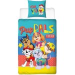 Parure de lit enfant imprime rversible pat patrouille pup housse de couette 140x200 cm taie d?oreiller ...