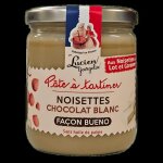 Pate à tartiner aux noisettes du lot et garonne et chocolat blanc lucien georgelin le bocal de 400g Pate à tartiner aux noisettes du lot et garonne et chocolat blanc lucien georgelin le bocal de 400g