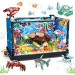 Patemzon aquarium de construction 12 - en - 1 jouet led modulaire: requin tortue méduses cadeau adultes ... Patemzon aquarium de construction 12 - en - 1 jouet led modulaire: requin tortue méduses cadeau adultes ...