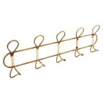 Patre mtal dor 5 crochets - atmosphera createur dinterieur