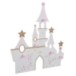 Patère enfant - atmosphera - château - multicolore - 5 crochets - mdf 41x45 cm Patère enfant - atmosphera - château - multicolore - 5 crochets - mdf 41x45 cm
