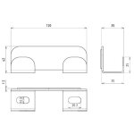 Patre magntique double blanc ral9016 - devismes - 12180 / 9016