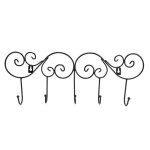 Pat�re suspendue porte mur cintre cuisine salle de bain cintre avec 5 crochet support pour serviette ...