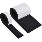 Patins feutre autocollants - aimoonsa - lot 2 rouleaux - noir - 100x10x4 cm - antid�rapant