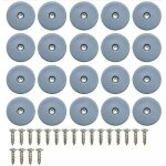 Patins de meubles - gigicial - ronds - téflon - lot de 20 - fixation à vis Patins de meubles - gigicial - ronds - téflon - lot de 20 - fixation à vis