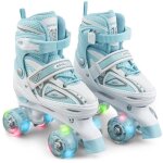 Patins � roulettes apollo super quad x pro patins � roulettes led pour enfants et adolescents blanc / ...