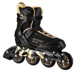 Patins � roulettes - nils extreme - armour na22151 - noir et or - taille 42 - adultes mixte