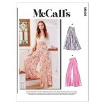 Patron - tutoriel mc calls - m8223y - mccalls patron de couture pour pantalon de femme multicolore