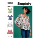 Patron - tutoriel simplicity - ss9452u5 - sewing pattern s9452 patron de couture hauts pour femme