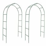 Pavillon rosiers - arche de jardin 2 pcs pour plantes grimpantes zlh?589366426