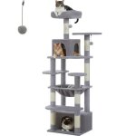 Pawz road grand arbre à chat géant 164 cm poteau griffoir sisal panier et maison super large pour chats ... Pawz road grand arbre à chat géant 164 cm poteau griffoir sisal panier et maison super large pour chats ...